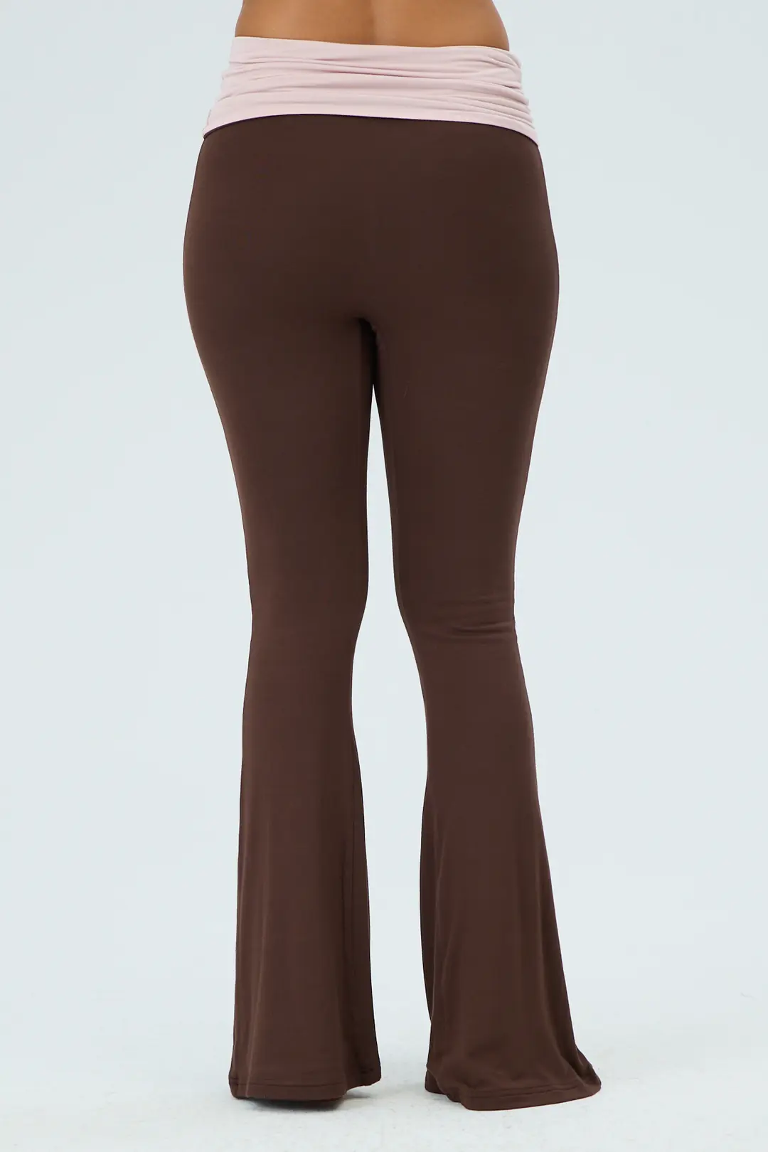 KONTRAST KATLANABİLİR BEL FLARED PANTS — 3