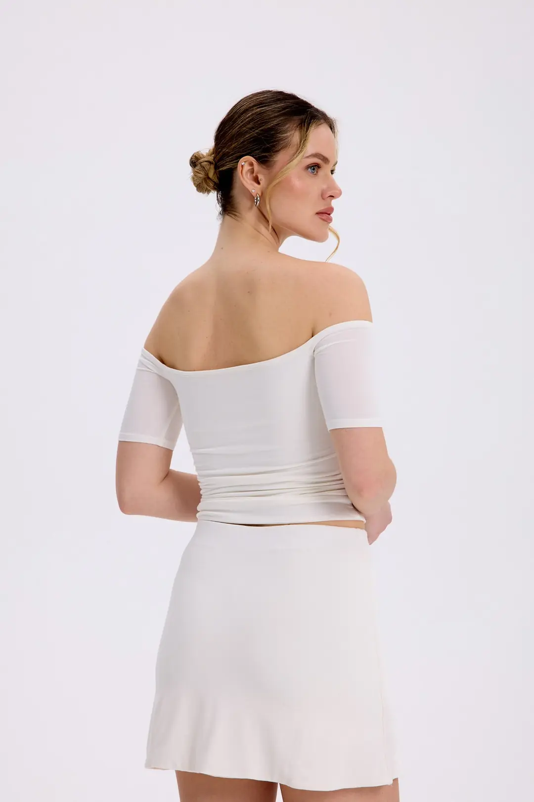 IKARA - AÇIK OMUZ KISA KOL TOP — 5