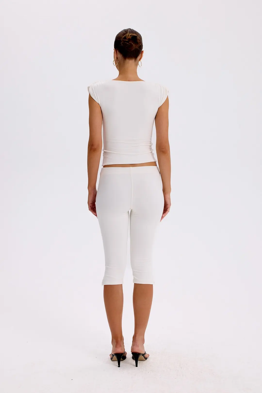 SECOND SKIN - CAPRI LEGGINGS - CREAM