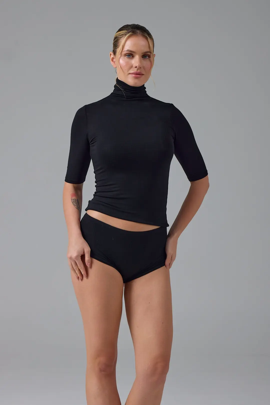 MİSS - BALIKÇI YAKA YARIM KOL T-SHIRT — 3