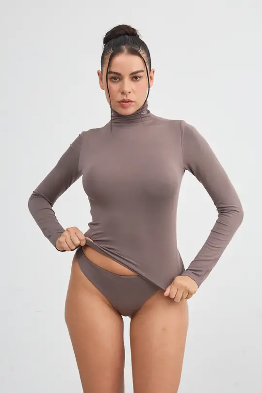 Miss - Balıkçı Yaka Uzun Kol T-Shırt