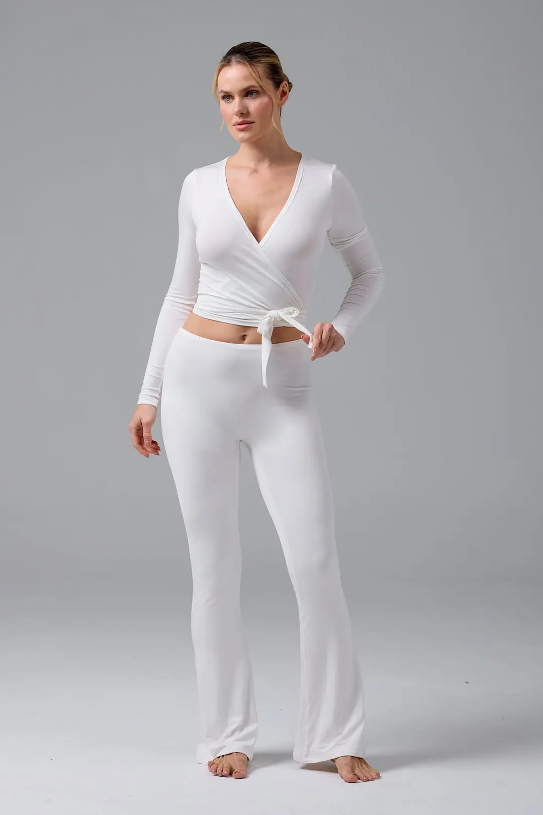 LUNA - WRAP TOP - CREAM