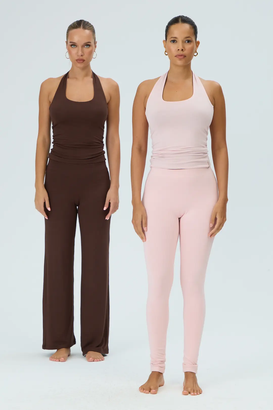 VALÉRA DUAL - ÇİFT TARAFLI & ÇİFT RENKLİ AÇIK SIRTLI BOYUN BANTLI T-SHIRT — 1