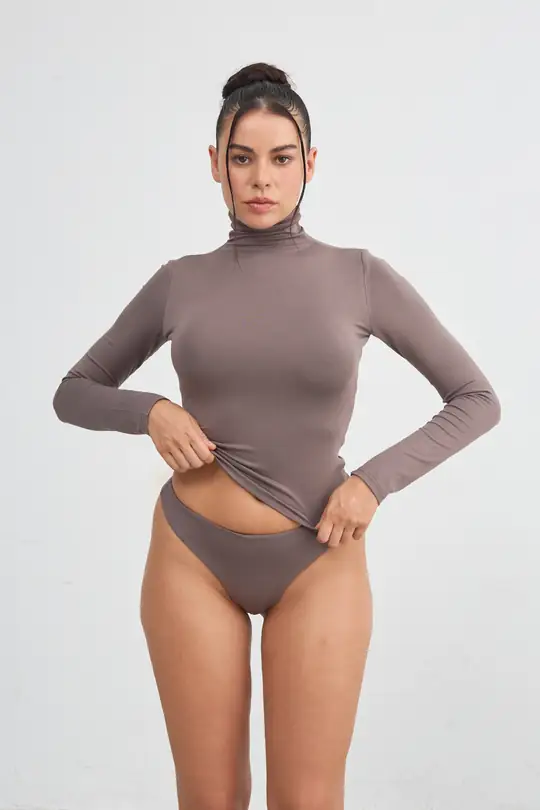Miss - Balıkçı Yaka Uzun Kol T-Shırt