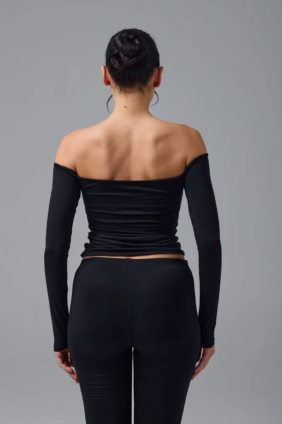 IKARA - AÇIK OMUZ UZUN KOL T-SHIRT — 4