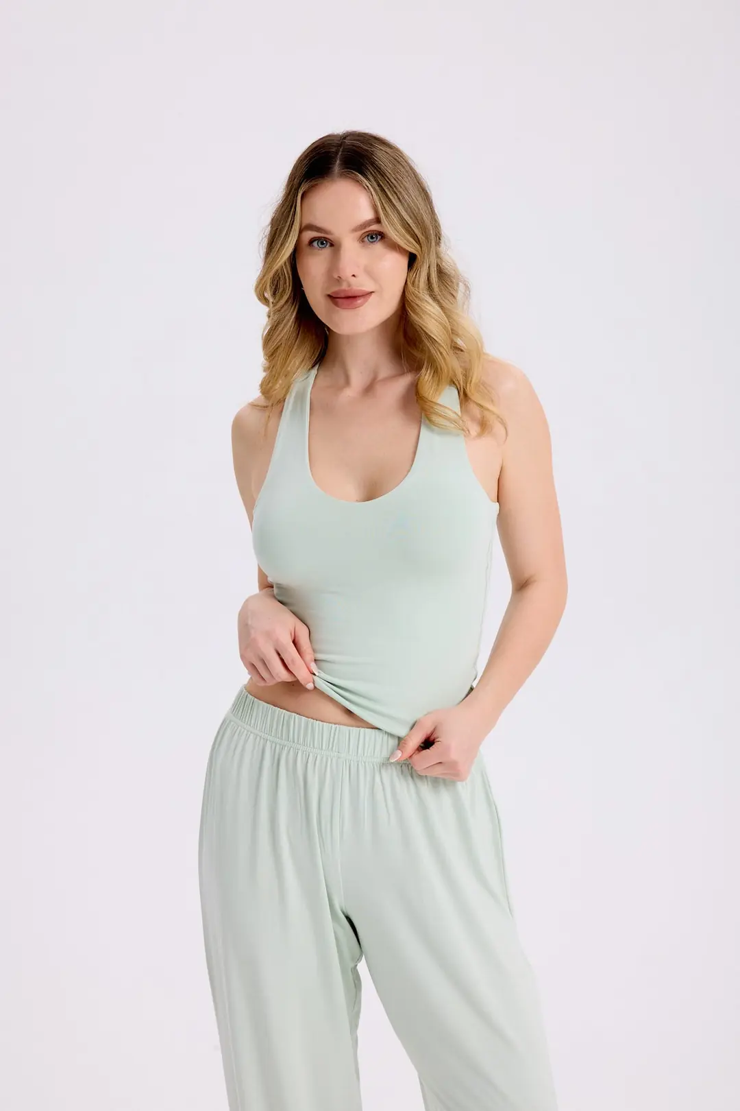 AUREN - RACERBACK TOP - MATCHA